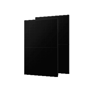 Black solar panels for renewable energy