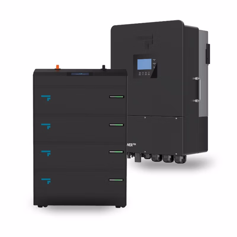 Black home battery and inverter system units